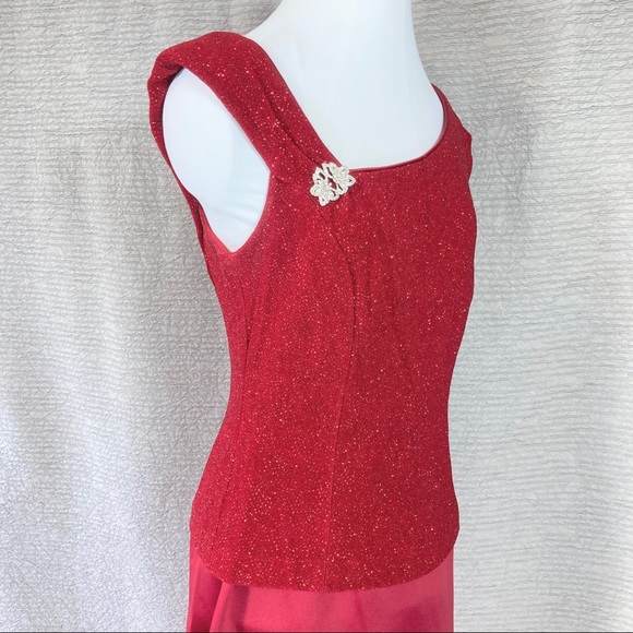 Gorgeous Vintage Patra Sleeveless A-Line Long Evening Cocktail Dress Size 12 - Picture 3 of 10